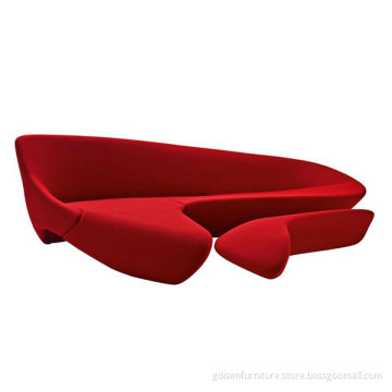 Modern home furniture moon shaped sofa